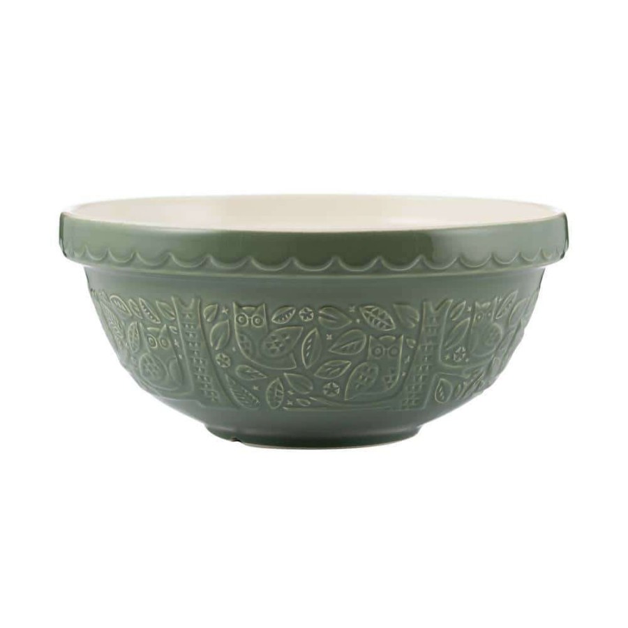 Baking Supplies * | In The Forest Owl Green S18 Mixing Bowl By Mason Cash