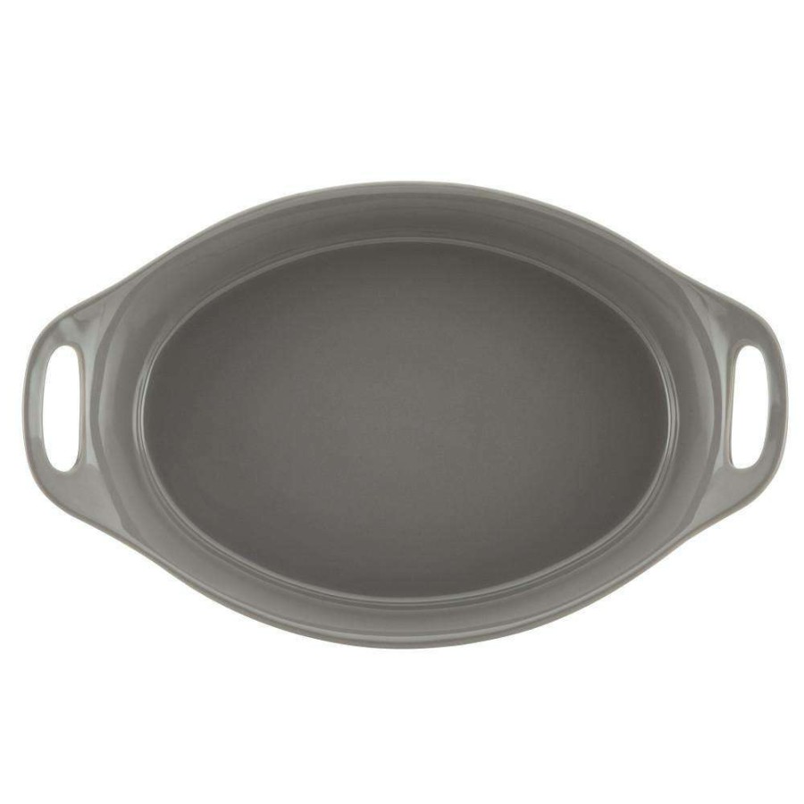 Baking Dishes * | 2.5 Qt. Gray Ceramics Oval Baker By Rachael Ray