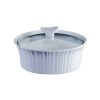 Casserole Dishes * | French White 1.5-Qt Round Ceramic Casserole Dish With Glass Cover By Corningware