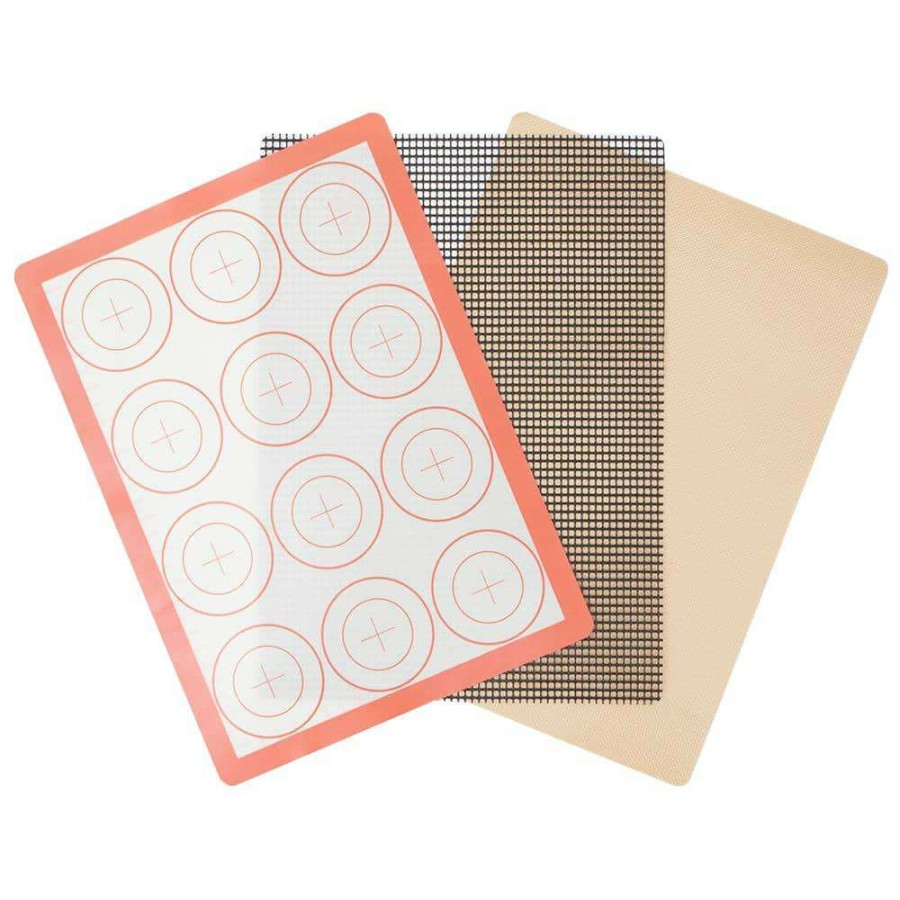 Baking Sheets * | 3-Piece Silicone Baking Sheets By Home Basics