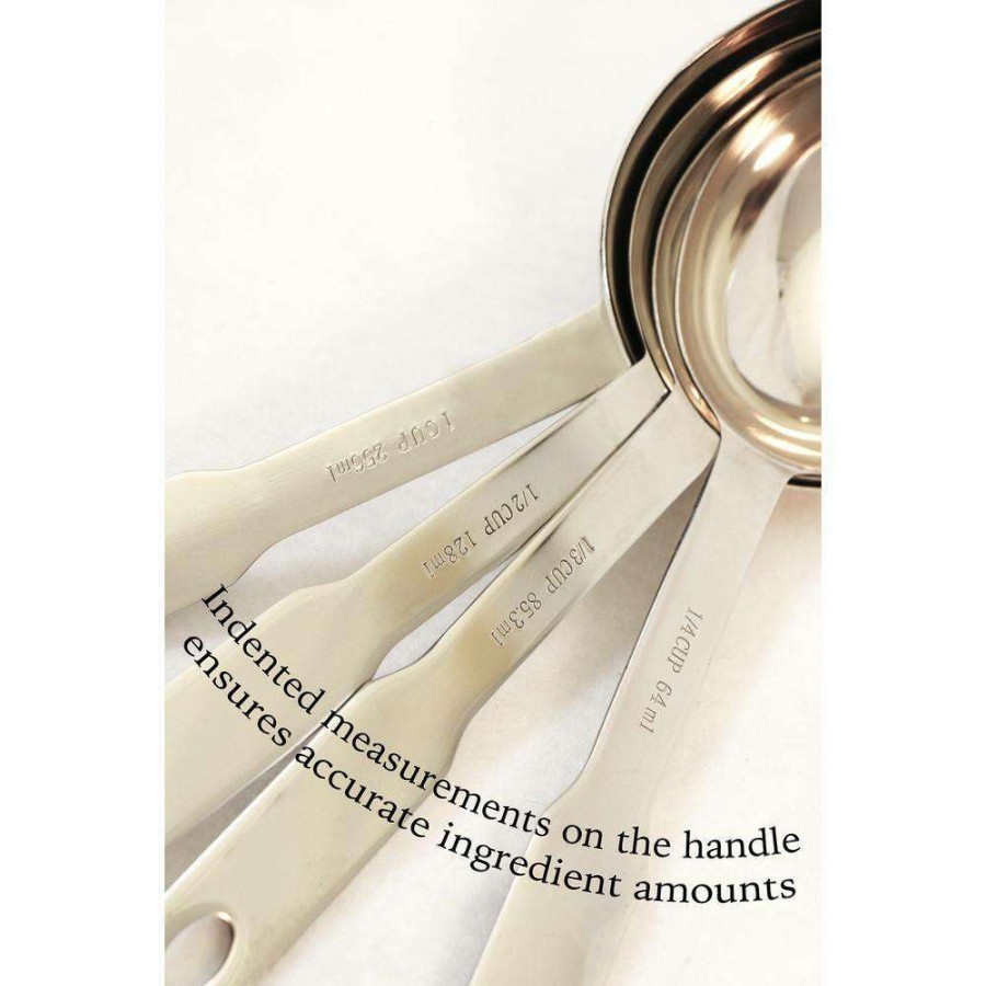 Baking Supplies * | 4-Piece Heavy Duty Stainless Steel Measuring Spoon Set By Excelsteel