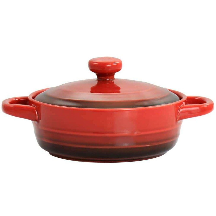 Casserole Dishes * | Appleton 10 Oz. Stoneware Mini Casserole Baker In Gradient Red By Crock-Pot