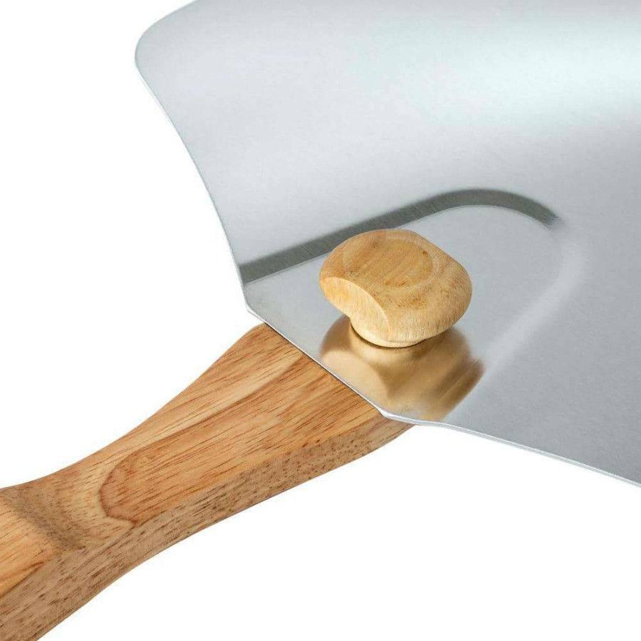 Pizza Pans * | 12 In. X 14 In. Aluminum Foldable Pizza Peel By Honey-Can-Do